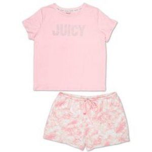 NWT JUICY COUTURE Bling Rhinestone Pink Set, loungewear, pj set 1XL